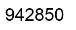 Number 942850 black image