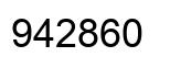 Number 942860 black image