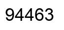 Number 94463 black image