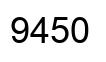 Number 9450 black image