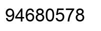 Number 94680578 black image
