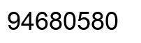Number 94680580 black image