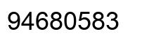Number 94680583 black image