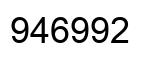 Número 946992 imagen negro