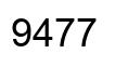 Number 9477 black image