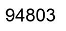 Number 94803 black image