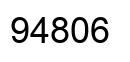 Number 94806 black image