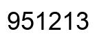 Número 951213 imagen negro