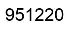 Número 951220 imagen negro