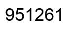 Número 951261 imagen negro