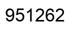 Número 951262 imagen negro