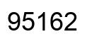 Número 95162 imagen negro