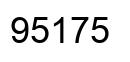 Número 95175 imagen negro