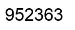 Número 952363 imagen negro