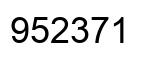 Número 952371 imagen negro