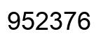 Número 952376 imagen negro