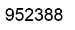 Número 952388 imagen negro