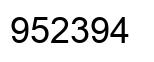Número 952394 imagen negro
