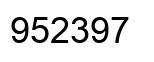 Número 952397 imagen negro