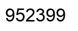 Número 952399 imagen negro