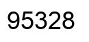 Number 95328 black image