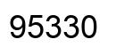 Number 95330 black image