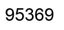 Number 95369 black image