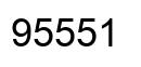 Number 95551 black image