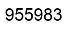 Number 955983 black image
