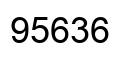 Número 95636 imagen negro