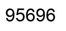 Número 95696 imagen negro