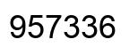 Number 957336 black image