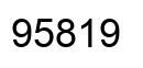 Número 95819 imagen negro