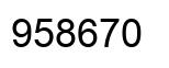 Número 958670 imagen negro