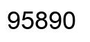Number 95890 black image
