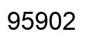Number 95902 black image