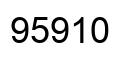 Number 95910 black image