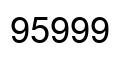 Número 95999 imagen negro