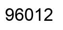 Número 96012 imagen negro