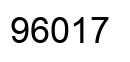 Número 96017 imagen negro