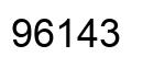 Número 96143 imagen negro