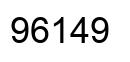 Número 96149 imagen negro
