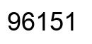 Número 96151 imagen negro