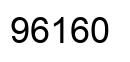 Número 96160 imagen negro