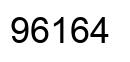 Number 96164 black image