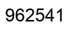 Número 962541 imagen negro