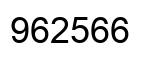 Number 962566 black image