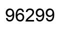 Número 96299 imagen negro