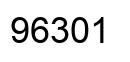 Número 96301 imagen negro