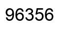 Number 96356 black image
